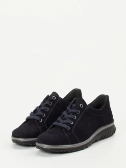 Semler – Komfort-Sneaker aus Veloursleder Dunkelblau