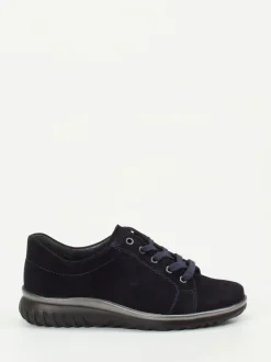 Semler – Komfort-Sneaker aus Veloursleder Dunkelblau