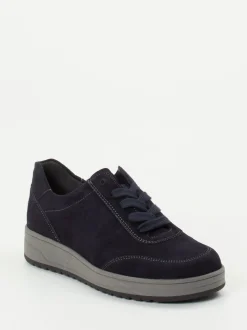 Semler – Komfort-Sneaker aus Veloursleder Dunkelblau