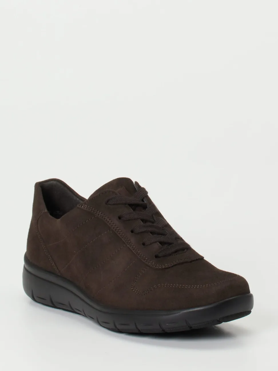 Semler – Komfort-Sneaker aus Veloursleder Dunkelbraun