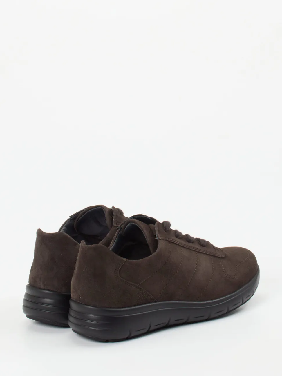 Semler – Komfort-Sneaker aus Veloursleder Dunkelbraun