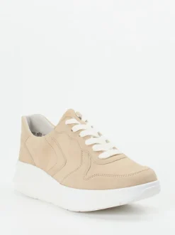 Semler – Komfort-Sneaker aus Veloursleder beige