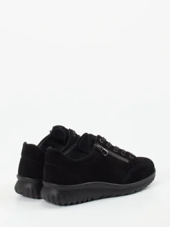 Semler – Komfort-Sneaker aus Veloursleder schwarz