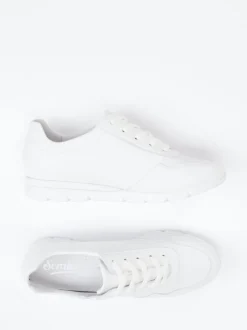 Semler – Komfort-Sneaker aus Kalbleder Offwhite