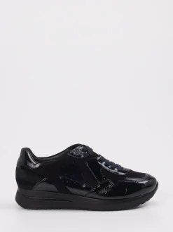 Semler – Komfort-Sneaker aus Veloursleder Schwarz