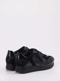 Semler – Komfort-Sneaker aus Veloursleder Schwarz