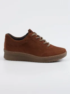 Semler – Komfort-Sneaker aus Veloursleder braun