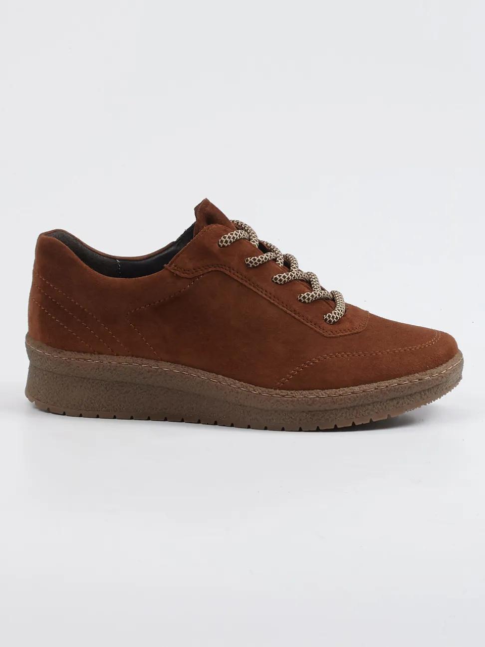 Semler – Komfort-Sneaker aus Veloursleder braun