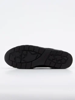 Semler – Komfort-Sneaker aus Reptilleder Schwarz