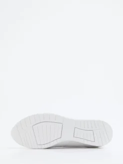 Semler – Komfort-Sneaker aus Kalbleder weiß-silber