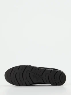Semler – Komfort-Sneaker aus Velours- und Lackleder Schwarz