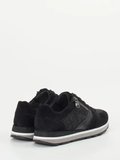 Semler – Komfort-Sneaker aus Veloursleder Anthrazit