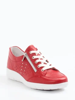 Semler – Komfort-Sneaker aus Kalbleder in Rot