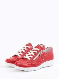 Semler – Komfort-Sneaker aus Kalbleder in Rot