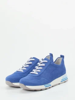 Semler – Komfort-Sneaker aus Veloursleder blau