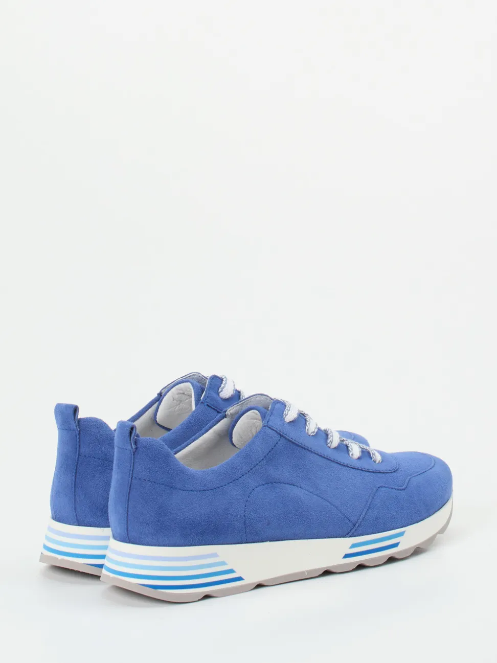 Semler – Komfort-Sneaker aus Veloursleder blau