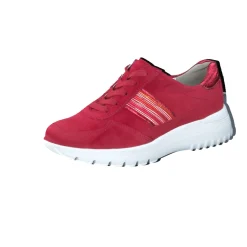 Semler – Komfort-Sneaker aus Veloursleder Rot