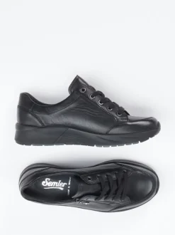 Semler – Komfort-Sneaker aus Kalbleder schwarz