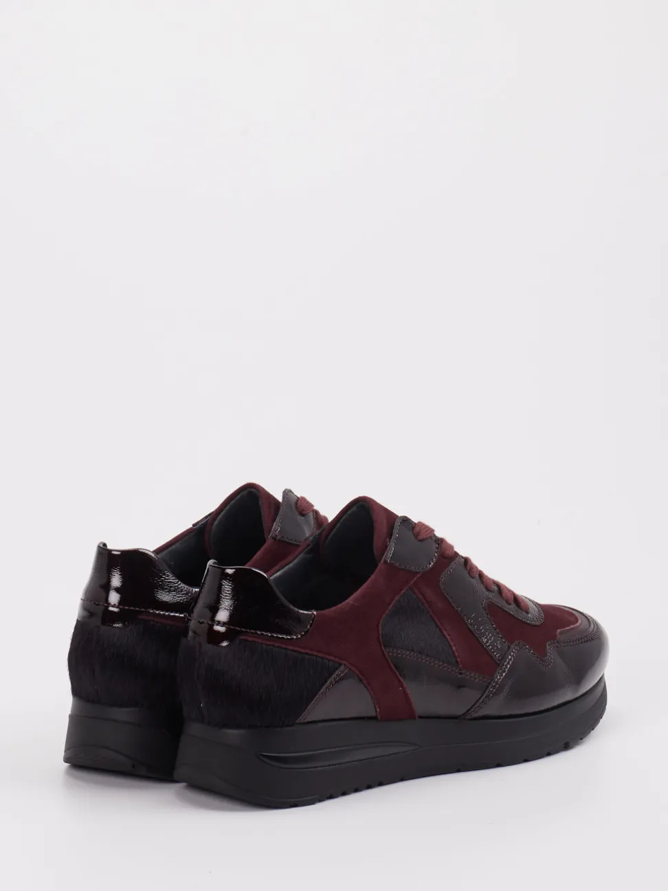 Semler – Komfort-Sneaker aus Veloursleder Bordeaux