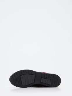 Semler – Komfort-Sneaker aus Veloursleder Bordeaux