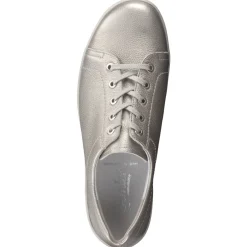 Semler – Komfort-Sneaker aus Glattleder silber