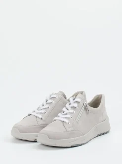 Semler – Komfort-Sneaker aus Veloursleder hellgrau