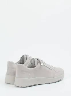 Semler – Komfort-Sneaker aus Veloursleder hellgrau
