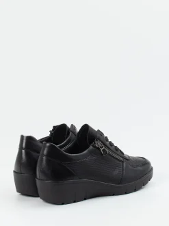 Semler – Komfort-Sneaker aus Kalbleder schwarz