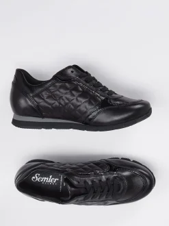 Semler – Komfort-Sneaker aus Kalbleder Schwarz