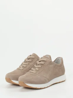 Semler – Komfort-Sneaker aus Stretchleder beige