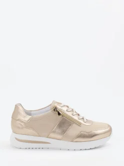 Semler – Komfort-Sneaker aus Veloursleder champagner