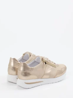 Semler – Komfort-Sneaker aus Veloursleder champagner