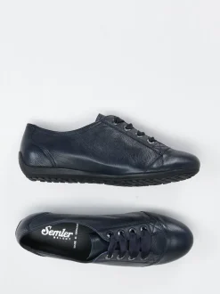 Semler – Komfort-Sneaker aus Kalbleder Dunkelblau