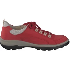 Semler – Komfort-Sneaker aus Nubukleder Tomatenrot