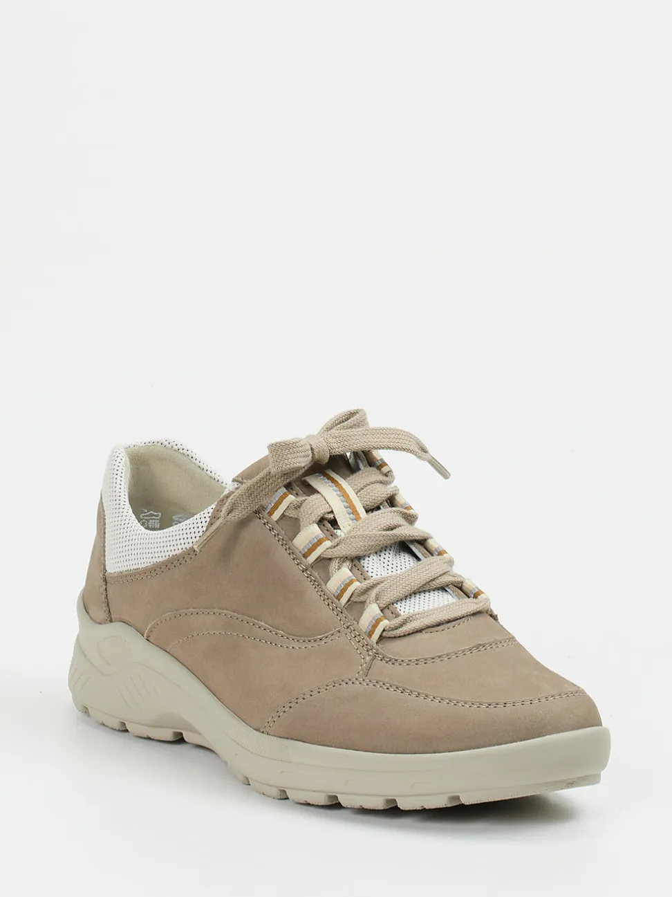 Semler – Komfort-Sneaker aus Nubukleder beige