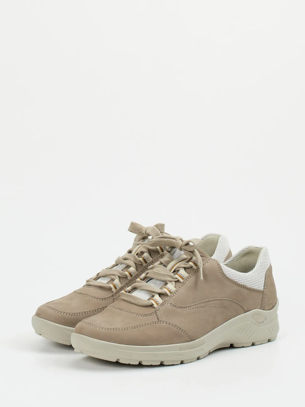 Semler – Komfort-Sneaker aus Nubukleder beige