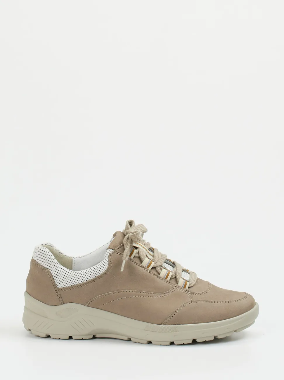 Semler – Komfort-Sneaker aus Nubukleder beige