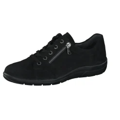 Semler – Komfort-Sneaker aus Veloursleder schwarz