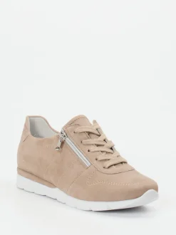 Semler – Komfort-Sneaker aus Veloursleder beige