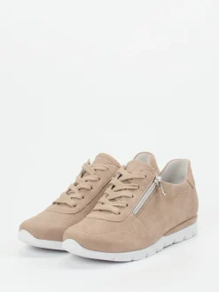 Semler – Komfort-Sneaker aus Veloursleder beige