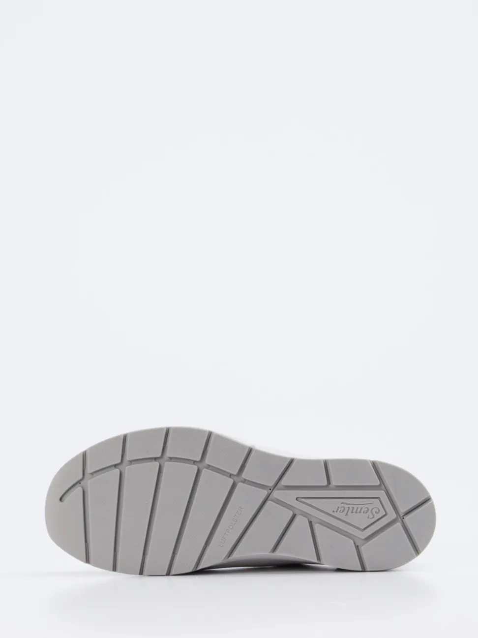 Semler – Komfort-Sneaker aus Kalbleder weiß-blau