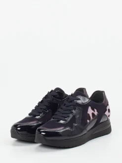 Semler – Komfort-Sneaker aus Veloursleder in Violett