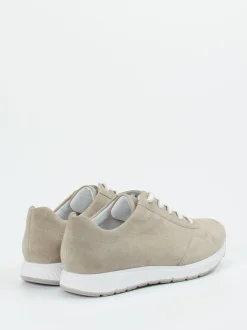 Semler – Komfort-Sneaker aus Veloursleder Beigegrau