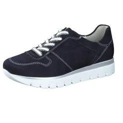 Semler – Komfort-Sneaker aus Veloursleder Dunkelblau