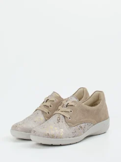 Semler – Komfort-Sneaker aus Veloursleder taupe