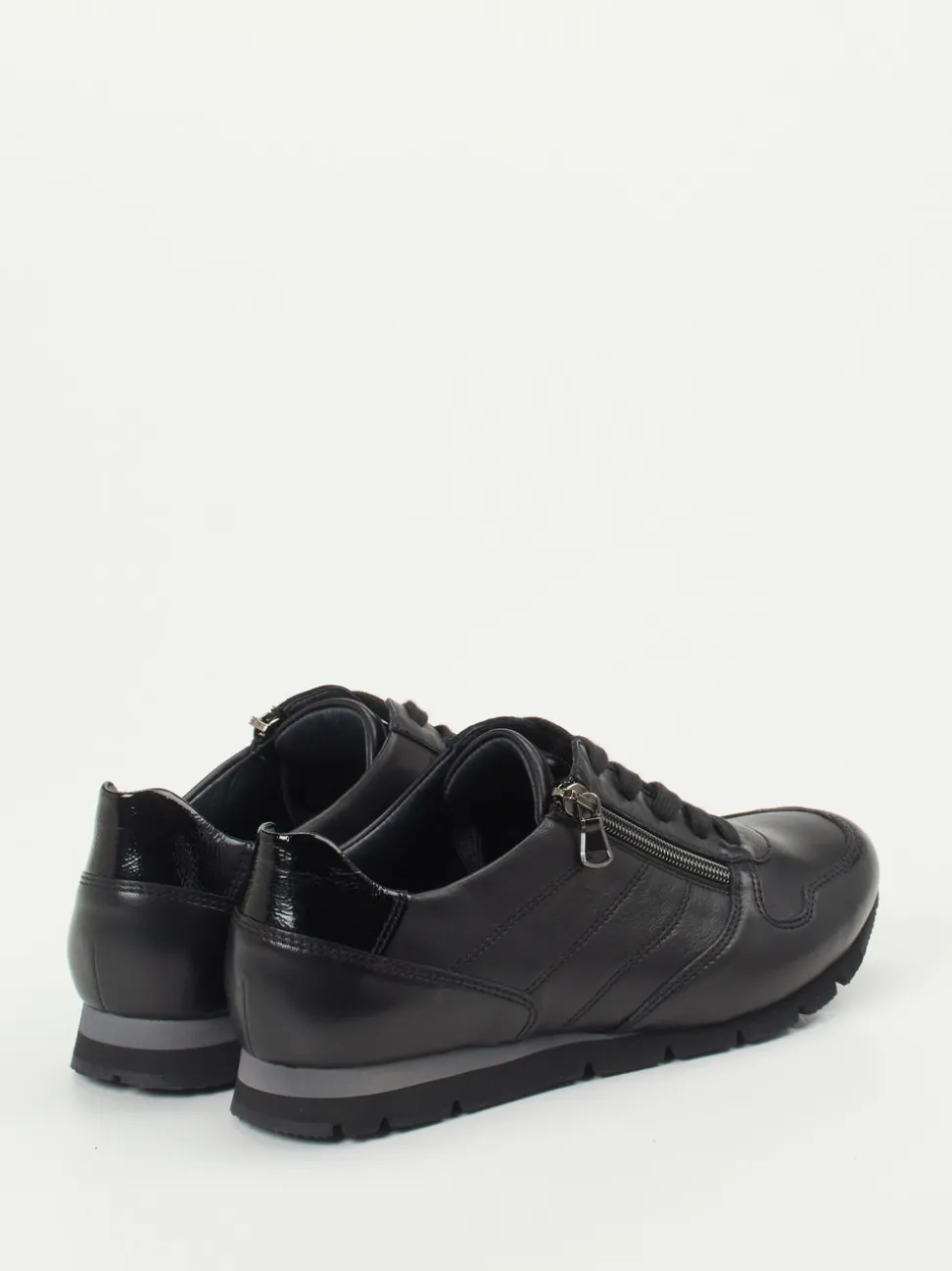 Semler – Komfort-Sneaker aus Kalbleder schwarz