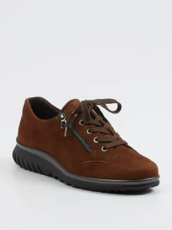 Semler – Komfort-Sneaker aus Veloursleder braun