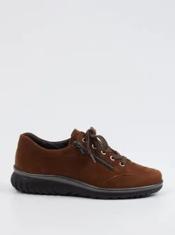 Semler – Komfort-Sneaker aus Veloursleder braun