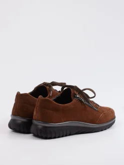 Semler – Komfort-Sneaker aus Veloursleder braun