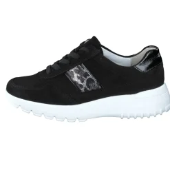 Semler – Komfort-Sneaker aus Veloursleder Schwarz